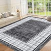 Washable Bordered Living Room Bedroom Rugs, Soft Non Slip Floor Carpet for Dining Room Kitchen, Stain Resistant Floor Cover for Home Office - 3 of 4