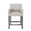 Set of 2 Bar Stool Upholstered Counter Stool Dining Chair Pub Stool -ModernLuxe - 4 of 4