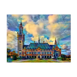 Canvas Wall Art - Pedro Gavidia 'The Hague Netherlands Peace Palace' Wall Art for Living Room, Bedroom, or Office Décor by Trademark Fine Art - 32 x - 1 of 4