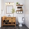 Attop Bathroom Shelves Over Toilet - Paper Storage Wall Mounted Farmhouse Decor Decorations Aesthetic - 4 of 4
