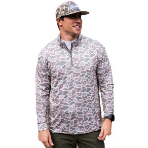 Burlebo Men's Long Sleeve Performance Quarter Zip Sweatshirt - 1 of 2