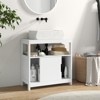 Tangkula Vessel Sink Storage Cabinet Under Sink Vanity Cabinet with 2 Sliding Doors & U-shaped Cut-out - 4 of 4