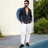 Campus Sutra Men Men's Navy Blue Pleat-Creased Shirt - 3 of 3