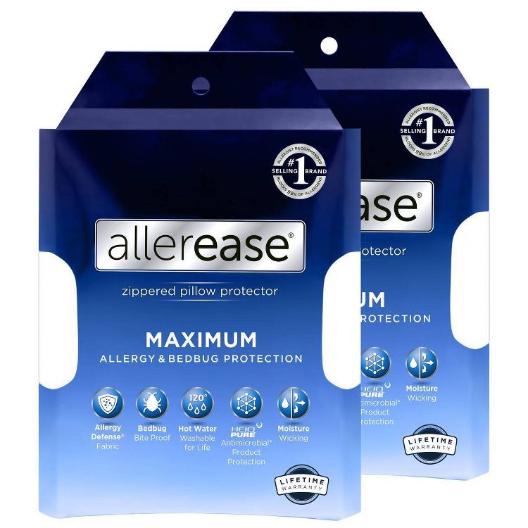 AllerEase 2pk Maximum Pillow Protectors, 1 of 7