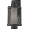 Livex Lighting Nottingham 1 - Light Wall Light in  Textured Black - 2 of 3