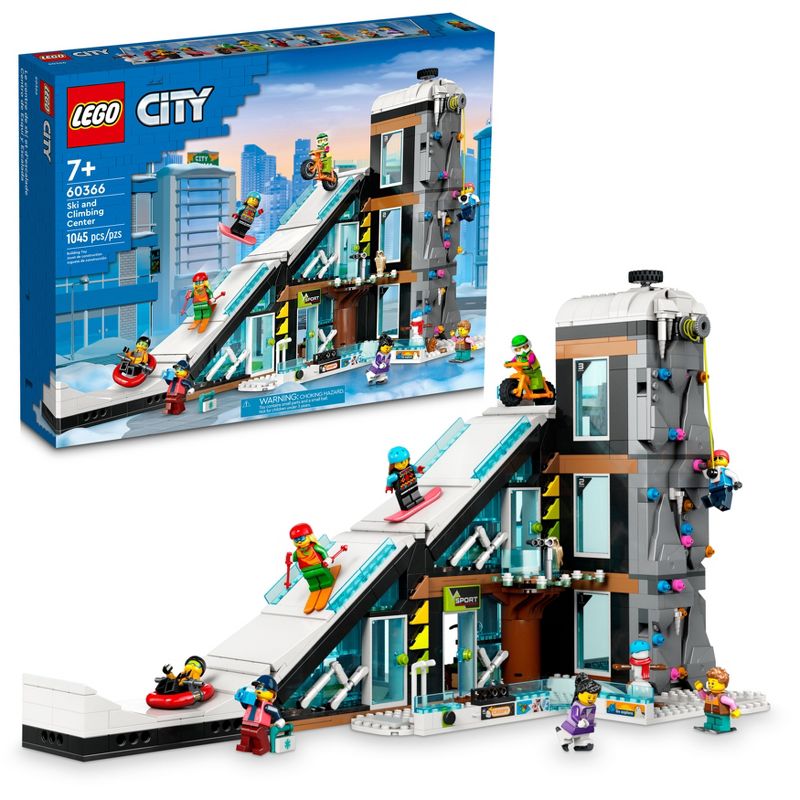 LEGO City Ski and Climbing Center Building Toy Set 60366, 1 of 8