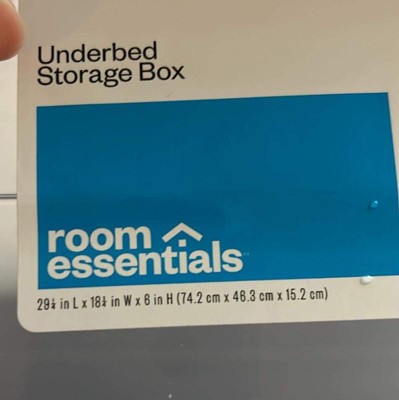 41qt Clear Under Bed Storage Box White - Room Essentials™ : Target