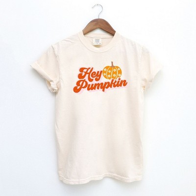 Simply Sage Market Women's Hey Pumpkin Pumpkin Short Sleeve Garment Dyed Tee