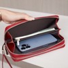 BEAFUP Women’s Wallet,RFID Blocking Wallet with Double Zipper & 12+ Card Slots - Large Capacity Travel Purse for Daily Use,and Shopping - 4 of 4