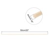 Unique Bargains Arts Crafts Garden Christmas Decoration Round Natural Wood Sticks 200 Pcs - 2 of 4