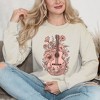 Simply Sage Market Women's Graphic Sweatshirt Pink Guitar Floral - image 2 of 3