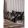 Acoinel 3 Pcs Deer and American Flag Lightwight Ultra Soft Comforter Set with 2 Pillowcases, Brown - 2 of 4