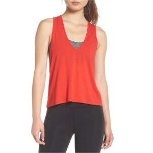 Free People Womens Wilder Strappy-Back Tank Top, Red, Large - 1 of 1