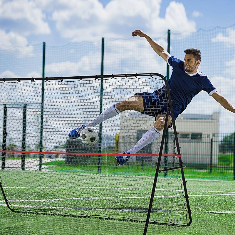 Soozier Adjustable Rebounder Net, Foldable Target Goal Bounce Back Net, for Soccer, Baseball, and Tennis Practice and Training, 2 of 7