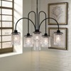 Rennnsan Elowyn 33" W 6 - Light Beaded  Crystal Modern Glam Dimmable Chandelier in Black - 2 of 4