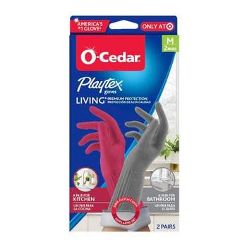 O-Cedar Living Gloves - Medium - 2ct