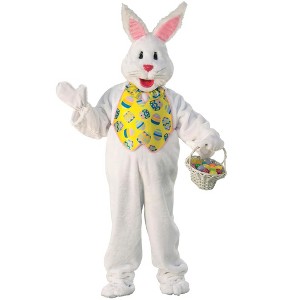 Rubies Adult Mascot Fluffy Bunny Plus Costume - 1 of 2