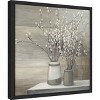 Amanti Art Willow Still Life Gray Pots Crop by Julia Purinton Framed Canvas Wall Art - 3 of 4