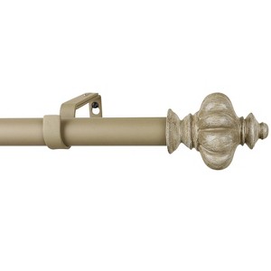 Urbanest 1-inch Regina Adjustable Single Drapery Curtain Rod - 6 Finishes - 1 of 4