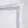 Luxury 1200 Thread Count Cotton Geometric Scroll Embroidered 3 Piece Duvet Cover Set by Blue Nile Mills - 3 of 4
