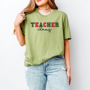 Simply Sage Market Teacher Claus Bold Short Sleeve Tee - 1 of 4