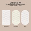 KeaBabies Organic Bassinet Sheet for Baby Girls, Boys, 2-Pack Soothe Bassinet Fitted Sheets, Bedside Bassinet Mattress Sheet - 3 of 4