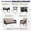 Buenhomino Patio Furniture Set,7 Piece Patio Furniture Set with Fire Pit Table,PE Wicker Patio Conversation Set with Rocking Chairs - 3 of 4