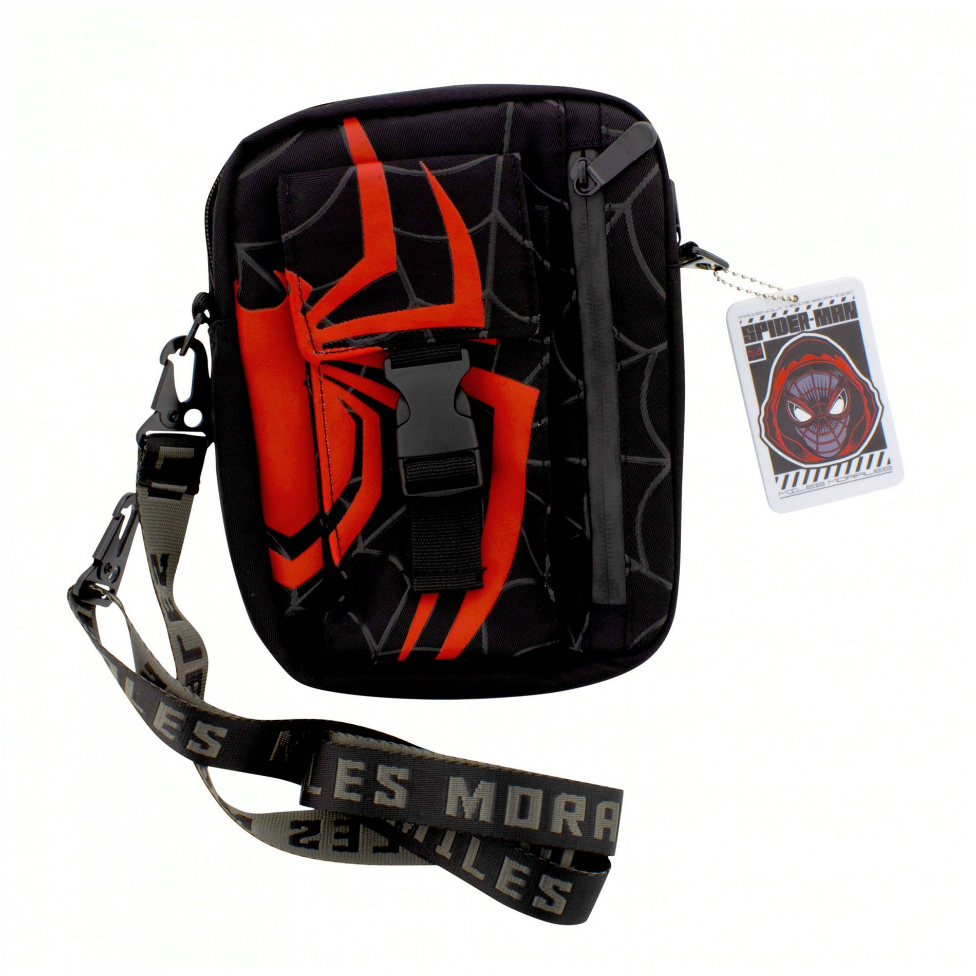 Spider-Man Logo and Webbing Mini Messenger Bag