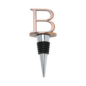 Unique Bargains Bottle Stoppers Aluminum Alloy TPE Red Bronze Tone Black Silver Tone 4.25"x1.61"x0.98" 1 Pc - 1 of 3