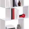 INFURNIC Decorative Bookshelf Five Tier Storage Shelf Sleek Lines Design high-quality materials for Living Room, White, 27.56"*9.4"*62.6" - 4 of 4