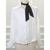 Allegra K Women Polka Dot Heart Print Stripes Skinny Double-Sided Neckerchief - 2 of 4