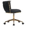 Office Desk Chair, Upholstered Home Office Desk Chairs with Adjustable Swivel Wheels - 3 of 4