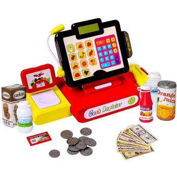 Big Mo's Toys Pretend Cash Register and Play Food - 27 Piece Set