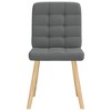 vidaXL Dining Chairs 2 pcs Dark Gray Fabric - 4 of 4
