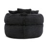 Lazy Bean Bag Sofa with 3 Pillows, Oversized High Back Lounge Chair for Adults & Kids, Corduroy Floor Couch for Gaming, Reading & Bedroom - 4 of 4