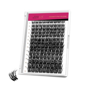 VEYESBEAUTY VBmuse  Lash Clusters Fluffy Individual Lash Extensions 3D Layered Volume Eyelashes Thin & Invisible Faux Mink Lash Mixed Length 10-18mm - 1 of 4