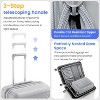 Wooakway Luggage 4 Piece Sets(14in/20in/24in/28in), Hard Shell Lightweight TSA Lock - 3 of 4