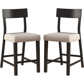 Set of 2 Knolle Park Counter Height Barstools Black - Hillsdale Furniture