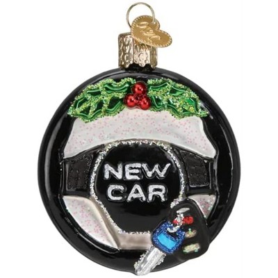 Old World Christmas Glass Blown Tree Ornament, New Car