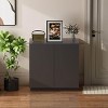 APRILSOUL Large and Tall Litter Box Enclosure, Modern Wooden Litter Box Furniture for XL Litterbox with Hidden Storage as Sideboard Cabinet - 3 of 4