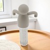 Unique Bargains Tea Infuser Tea Infuser Asymmetrical Shape Hand Wash Silicone Stainless Steel 1.97"x1.18"x4.53" 1Pcs - 2 of 4