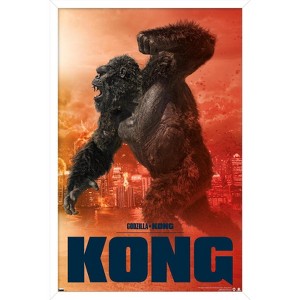 Trends International Godzilla vs. Kong - Kong Framed Wall Poster Prints - 1 of 4