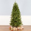 National Tree Company 7.5ft Pre-lit Millville White Hinged Artificial Christmas Tree, PowerConnect, 550 Warm White LED Lights-UL - 2 of 4