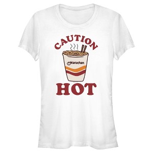 Juniors Womens Maruchan Caution Hot T-Shirt - 1 of 4