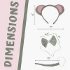 4E's Novelty Mouse Costume Kit - 3 Pcs Set with Mouse Ears Headband, Mouse Tail Costume Accessory, and Bowtie Comfortable Halloween Rat Costume - 4 of 4