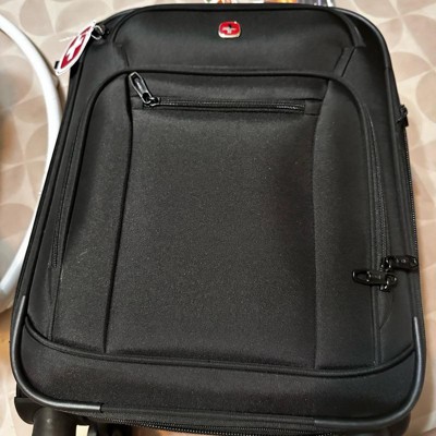 SWISSGEAR Zurich Softside Carry On Spinner Wheels Suitcase - Black