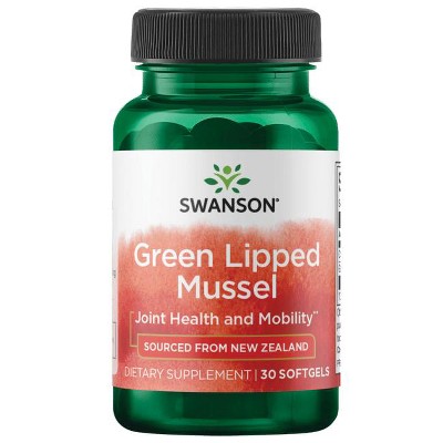 Swanson Green Lipped Mussel, 30 Softgels.