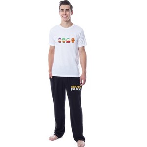 South Park Mens' TV Show Series Stan Kyle Cartman Kenny Sleep Pajama Set Multicolored - 1 of 4