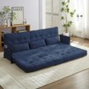 Mjkone Muti-Functional Folding Futon Sofa Bed Floor Sofa Bed，3-Seater Lazy Sofa with Pillows,6 Position Adjustable Backrest - 2 of 4