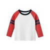 Kids 3 Pack Striped Sleeve Tee shirt - 2 of 3
